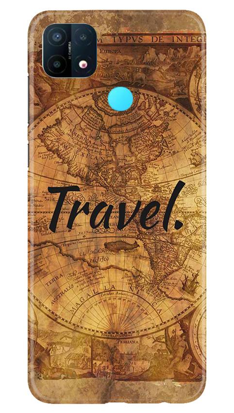 Travel Mobile Back Case for Oppo A15 (Design - 375)