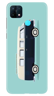 Travel Bus Mobile Back Case for Oppo A15 (Design - 379)