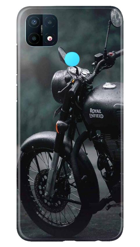 Royal Enfield Mobile Back Case for Oppo A15 (Design - 380)