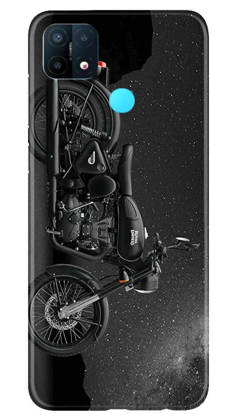 Royal Enfield Mobile Back Case for Oppo A15 (Design - 381)