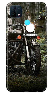 Royal Enfield Mobile Back Case for Oppo A15 (Design - 384)