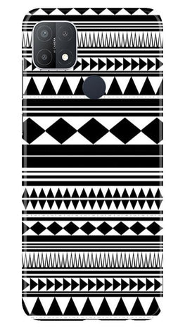 Black white Pattern Case for Oppo A15s