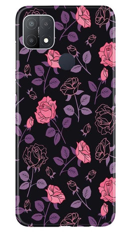 Rose Black Background Case for Oppo A15s