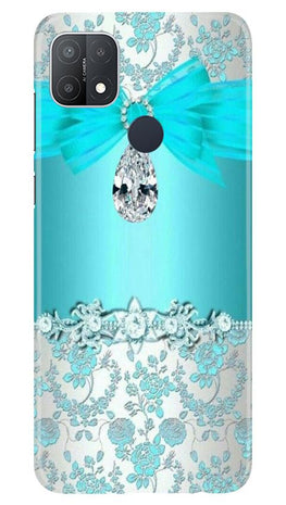 Shinny Blue Background Case for Oppo A15s