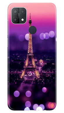 Eiffel Tower Mobile Back Case for Oppo A15s (Design - 86)