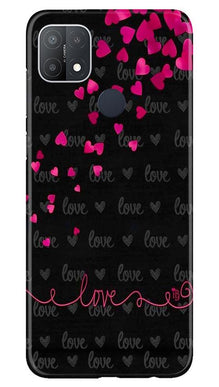 Love in Air Mobile Back Case for Oppo A15s (Design - 89)