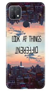 Look at things different Mobile Back Case for Oppo A15s (Design - 99)