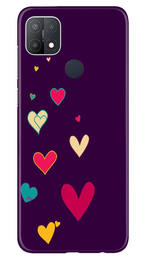 Purple Background Case for Oppo A15s  (Design - 107)
