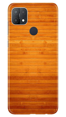 Wooden Look Mobile Back Case for Oppo A15s  (Design - 111)