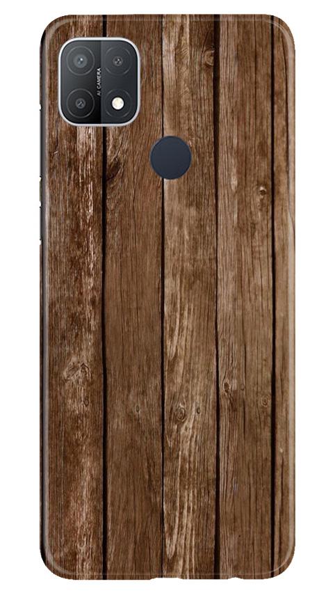 Wooden Look Case for Oppo A15s  (Design - 112)