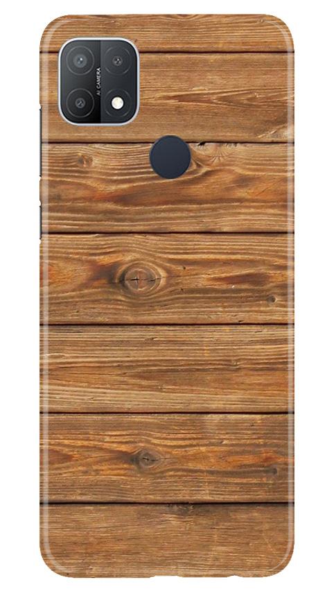 Wooden Look Case for Oppo A15s  (Design - 113)