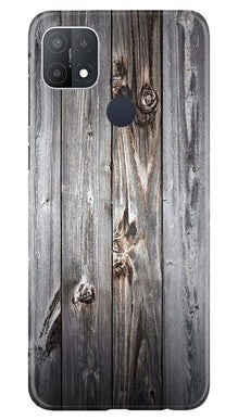 Wooden Look Mobile Back Case for Oppo A15s  (Design - 114)