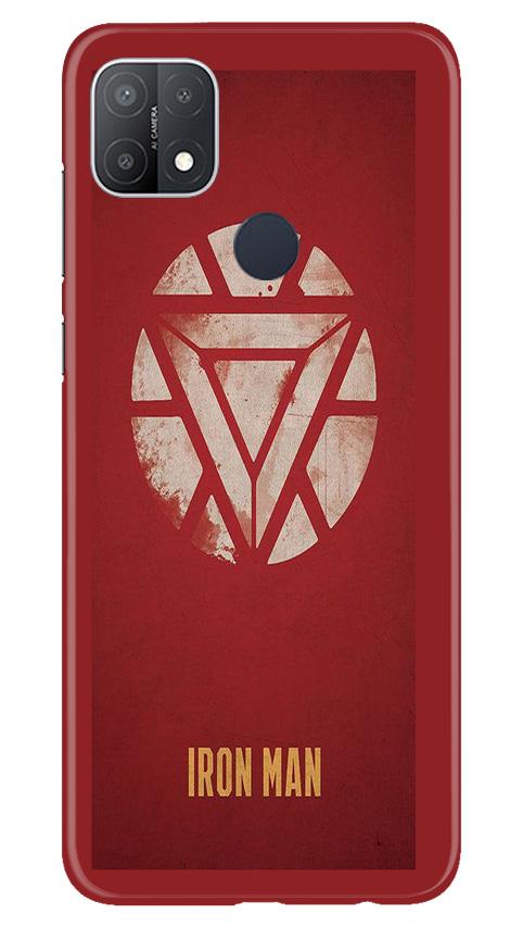 Iron Man Superhero Case for Oppo A15s  (Design - 115)