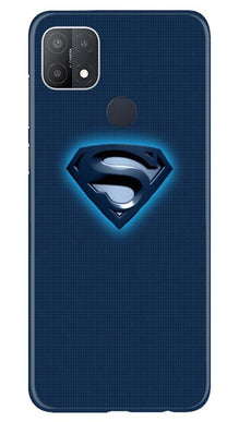 Superman Superhero Mobile Back Case for Oppo A15s  (Design - 117)