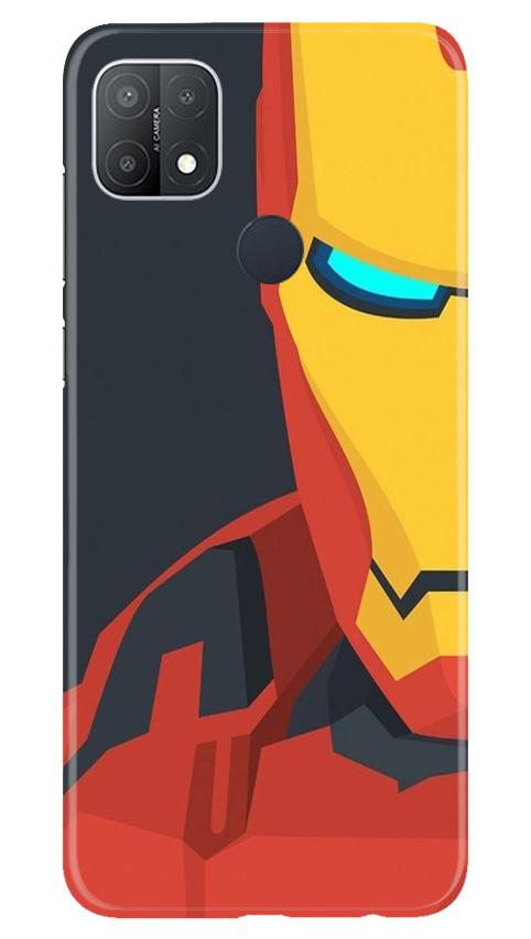 Iron Man Superhero Case for Oppo A15s  (Design - 120)