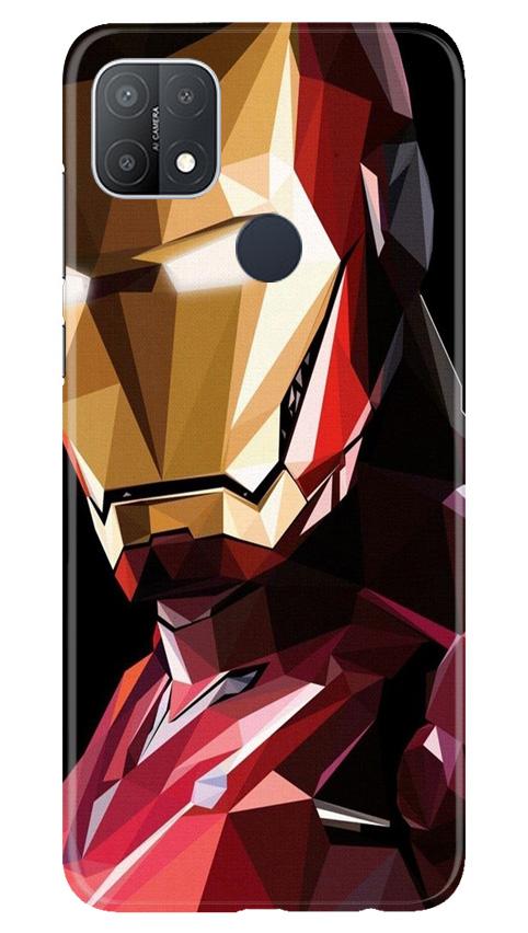 Iron Man Superhero Case for Oppo A15s  (Design - 122)