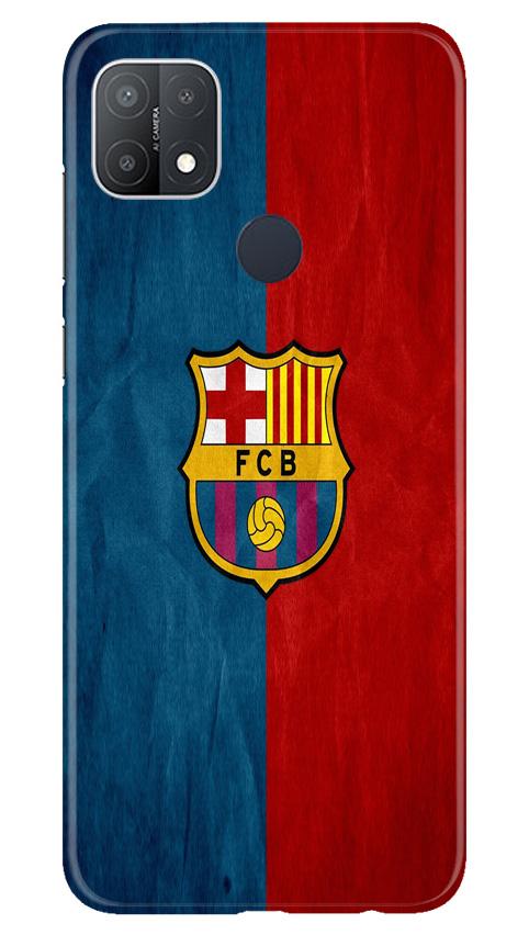 FCB Football Case for Oppo A15s  (Design - 123)