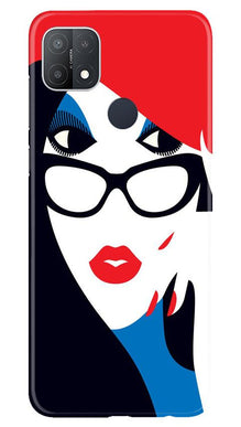 Girlish Mobile Back Case for Oppo A15s  (Design - 131)