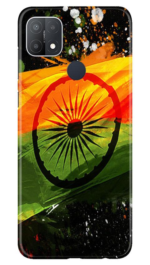Indian Flag Case for Oppo A15s  (Design - 137)