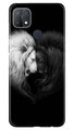 Dark White Lion Case for Oppo A15s  (Design - 140)