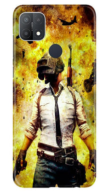 Pubg Mobile Back Case for Oppo A15s  (Design - 180)