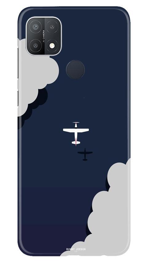 Clouds Plane Case for Oppo A15s (Design - 196)