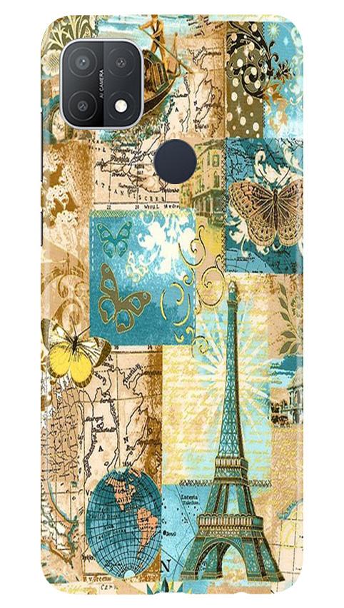 Travel Eiffel Tower Case for Oppo A15s (Design No. 206)
