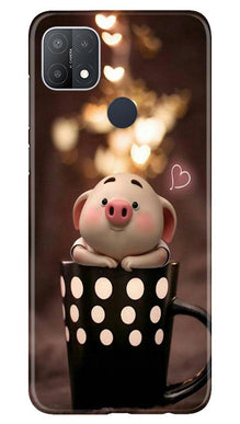 Cute Bunny Mobile Back Case for Oppo A15s (Design - 213)