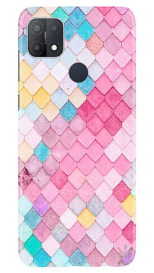 Pink Pattern Mobile Back Case for Oppo A15s (Design - 215)