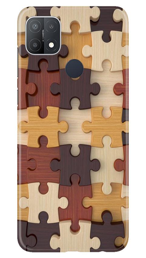 Puzzle Pattern Case for Oppo A15s (Design No. 217)