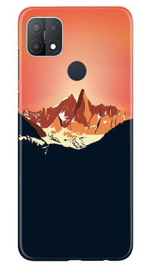 Mountains Mobile Back Case for Oppo A15s (Design - 227)