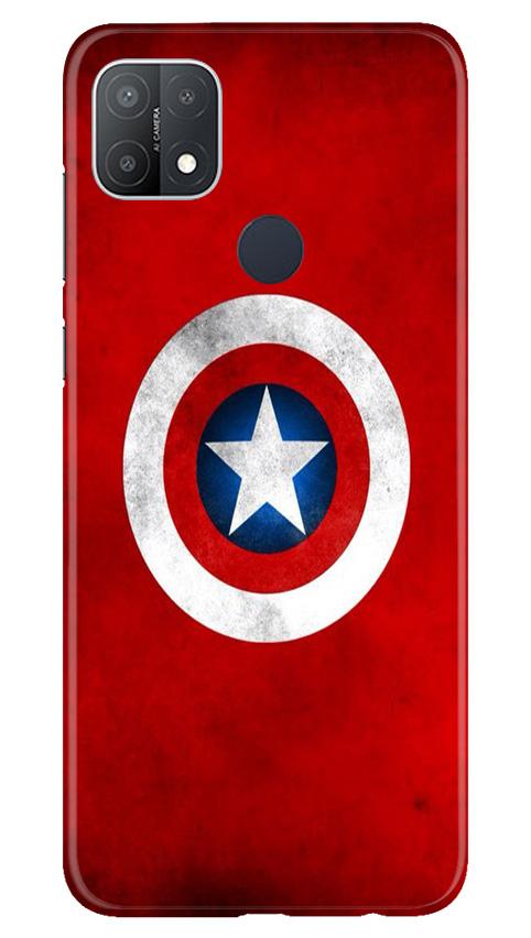Captain America Case for Oppo A15s (Design No. 249)