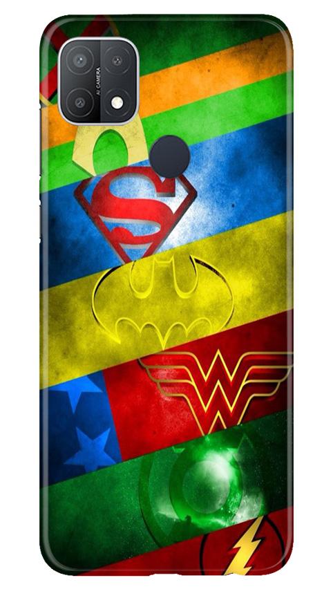 Superheros Logo Case for Oppo A15s (Design No. 251)