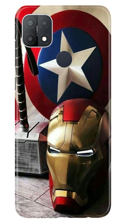 Ironman Captain America Case for Oppo A15s (Design No. 254)