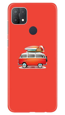 Travel Bus Mobile Back Case for Oppo A15s (Design - 258)