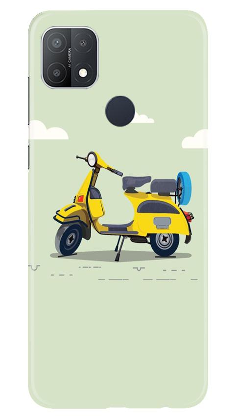 Vintage Scooter Case for Oppo A15s (Design No. 260)