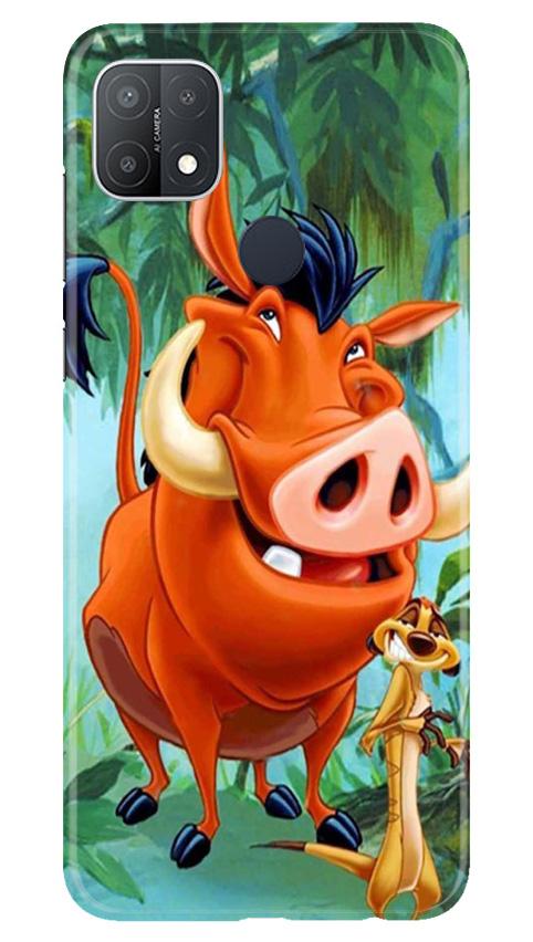 Timon and Pumbaa Mobile Back Case for Oppo A15s (Design - 305)