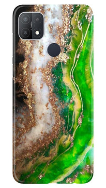 Marble Texture Mobile Back Case for Oppo A15s (Design - 307)