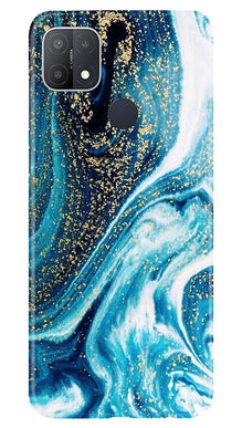 Marble Texture Mobile Back Case for Oppo A15s (Design - 308)