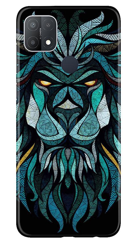 Lion Mobile Back Case for Oppo A15s (Design - 314)