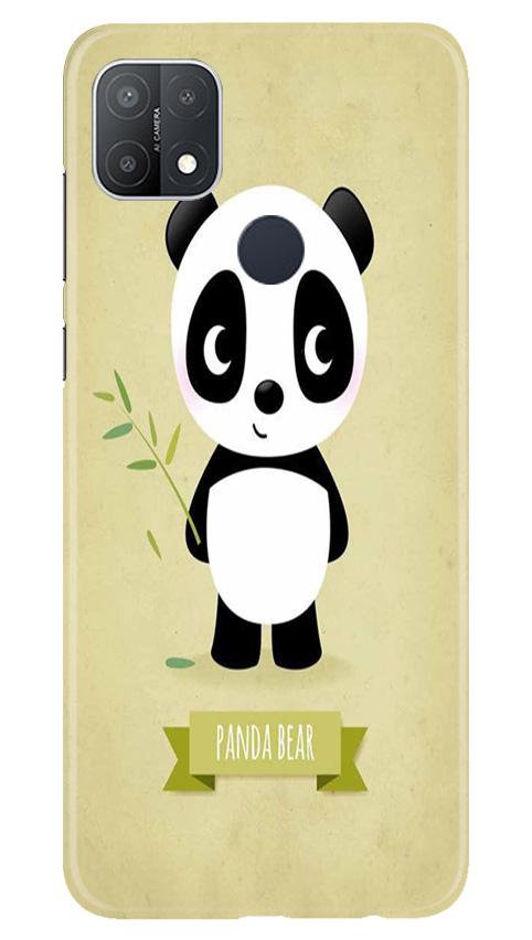 Panda Bear Mobile Back Case for Oppo A15s (Design - 317)