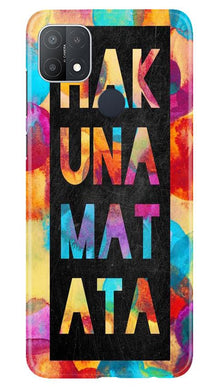Hakuna Matata Mobile Back Case for Oppo A15s (Design - 323)