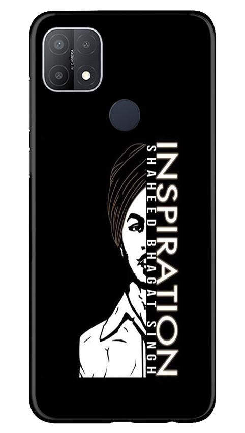 Bhagat Singh Mobile Back Case for Oppo A15s (Design - 329)