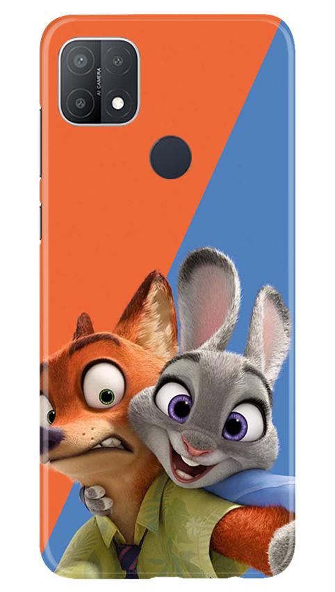 Cartoon Mobile Back Case for Oppo A15s (Design - 346)