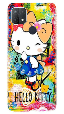 Hello Kitty Mobile Back Case for Oppo A15s (Design - 362)