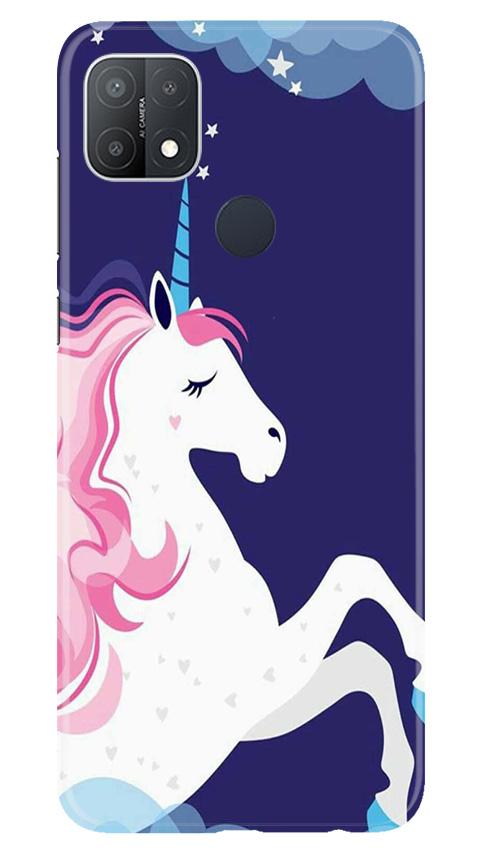Unicorn Mobile Back Case for Oppo A15s (Design - 365)