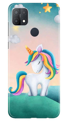 Unicorn Mobile Back Case for Oppo A15s (Design - 366)