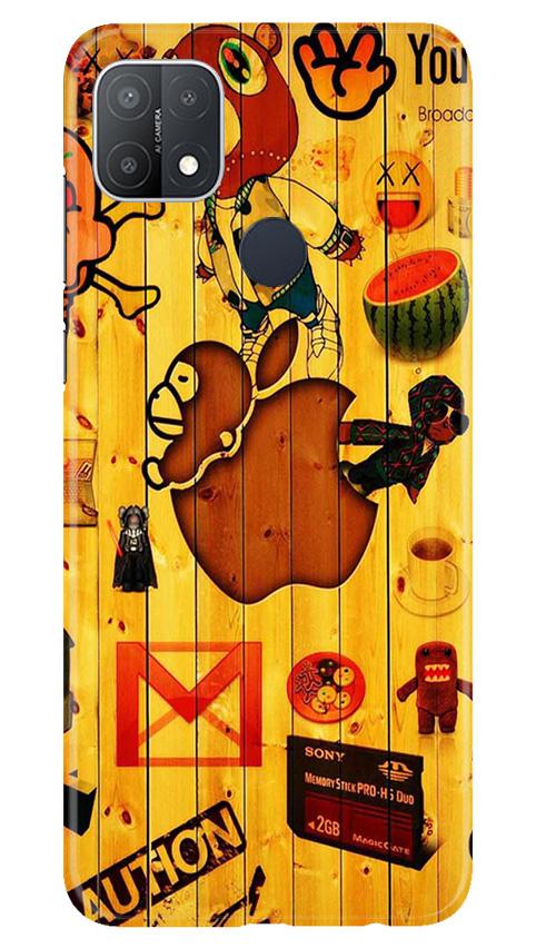 Wooden Texture Mobile Back Case for Oppo A15s (Design - 367)