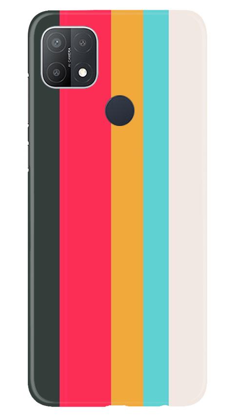 Color Pattern Mobile Back Case for Oppo A15s (Design - 369)