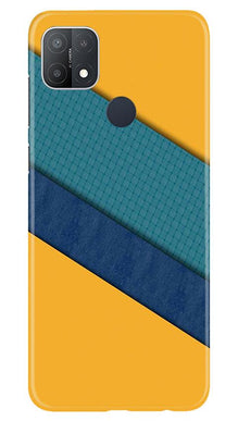 Diagonal Pattern Mobile Back Case for Oppo A15s (Design - 370)